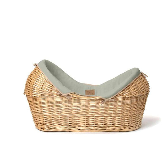 Clair De Lune Organic Natural Noah Pod® (with Deluxe Rocking Stand) - Sage Green-Dreamy Nursery