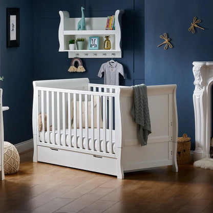 Obaby Stamford Classic Cot Bed - White