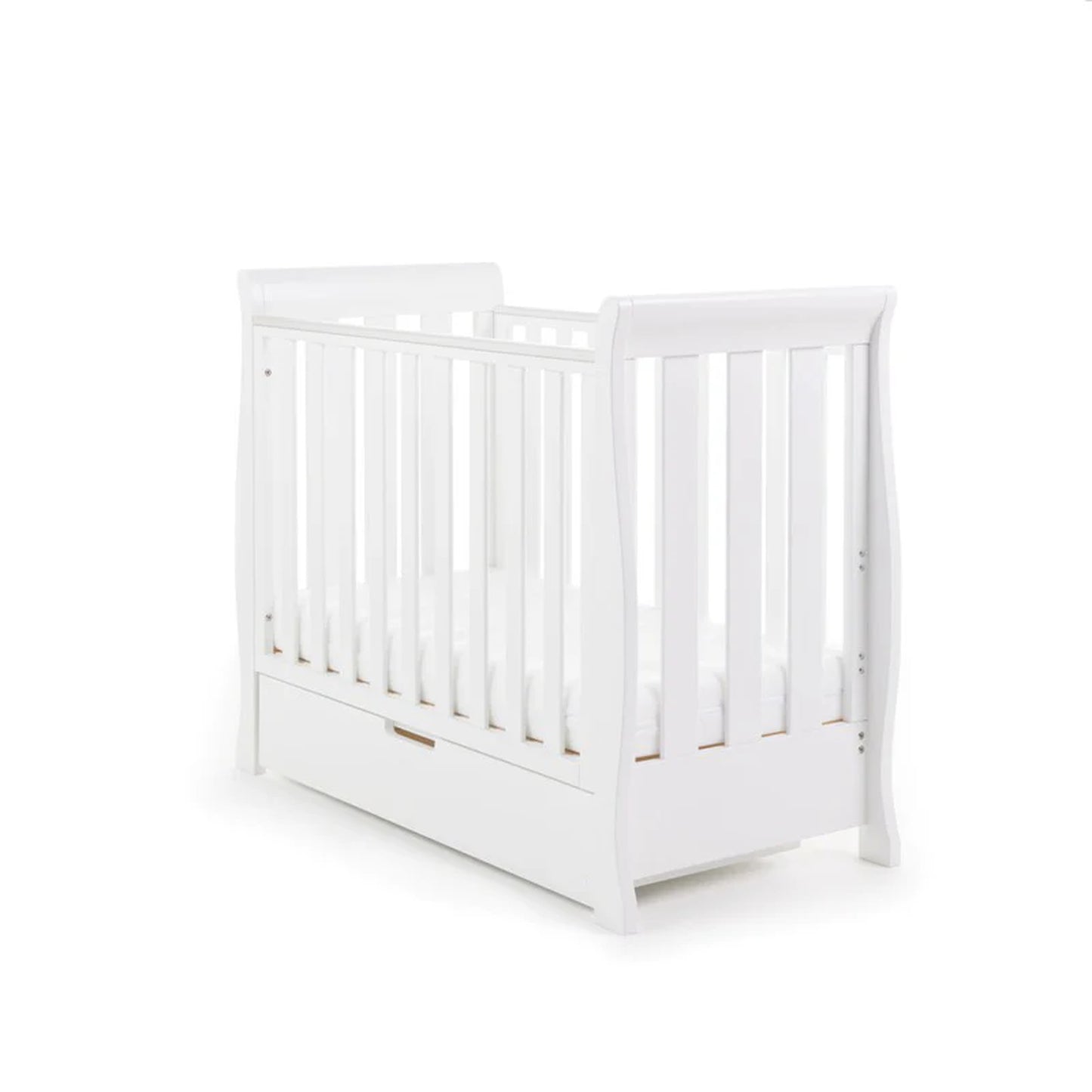 Obaby Stamford Space Saver Sleigh 2 Piece Room Set - White