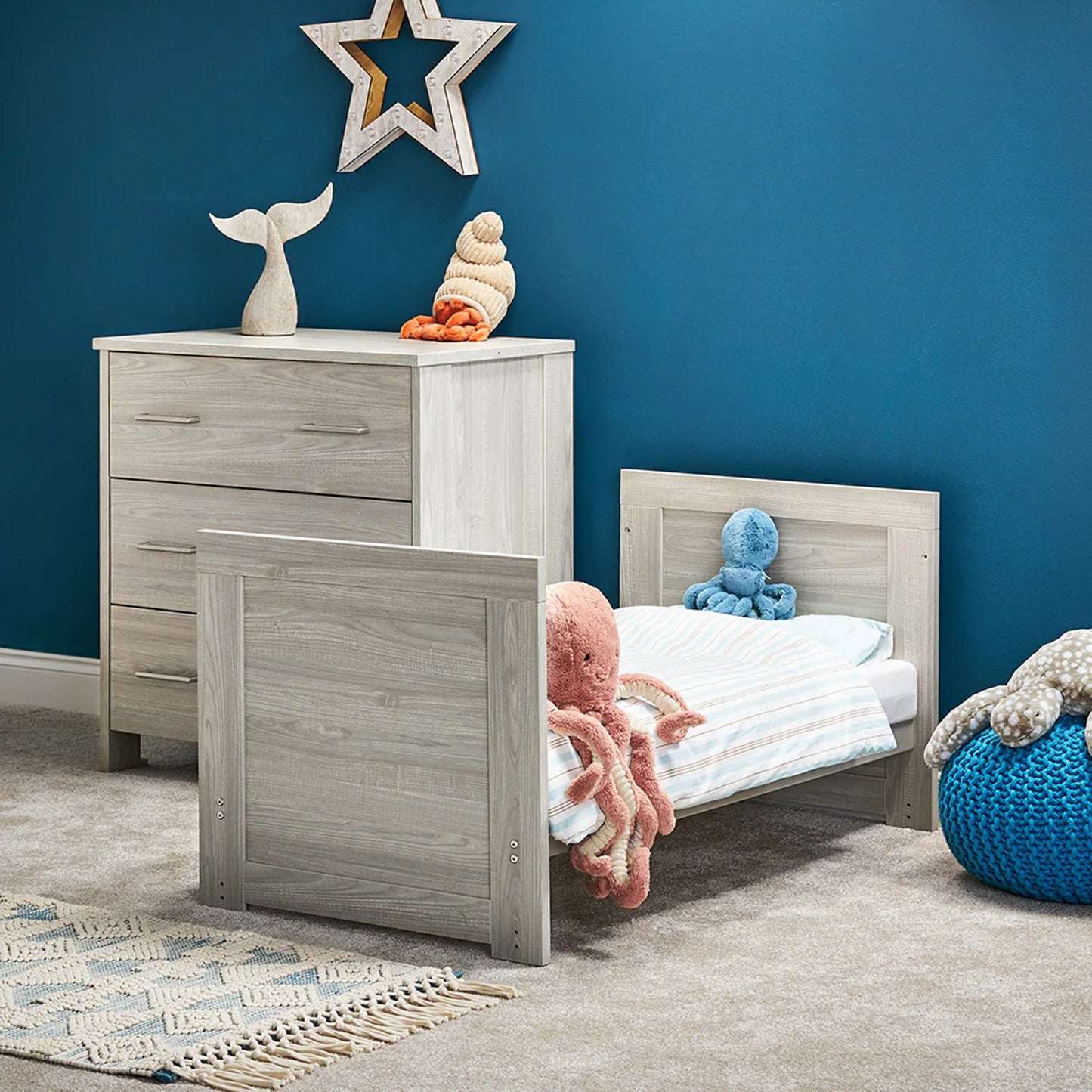 Obaby Nika Mini 2 Piece Room Set - Grey Wash