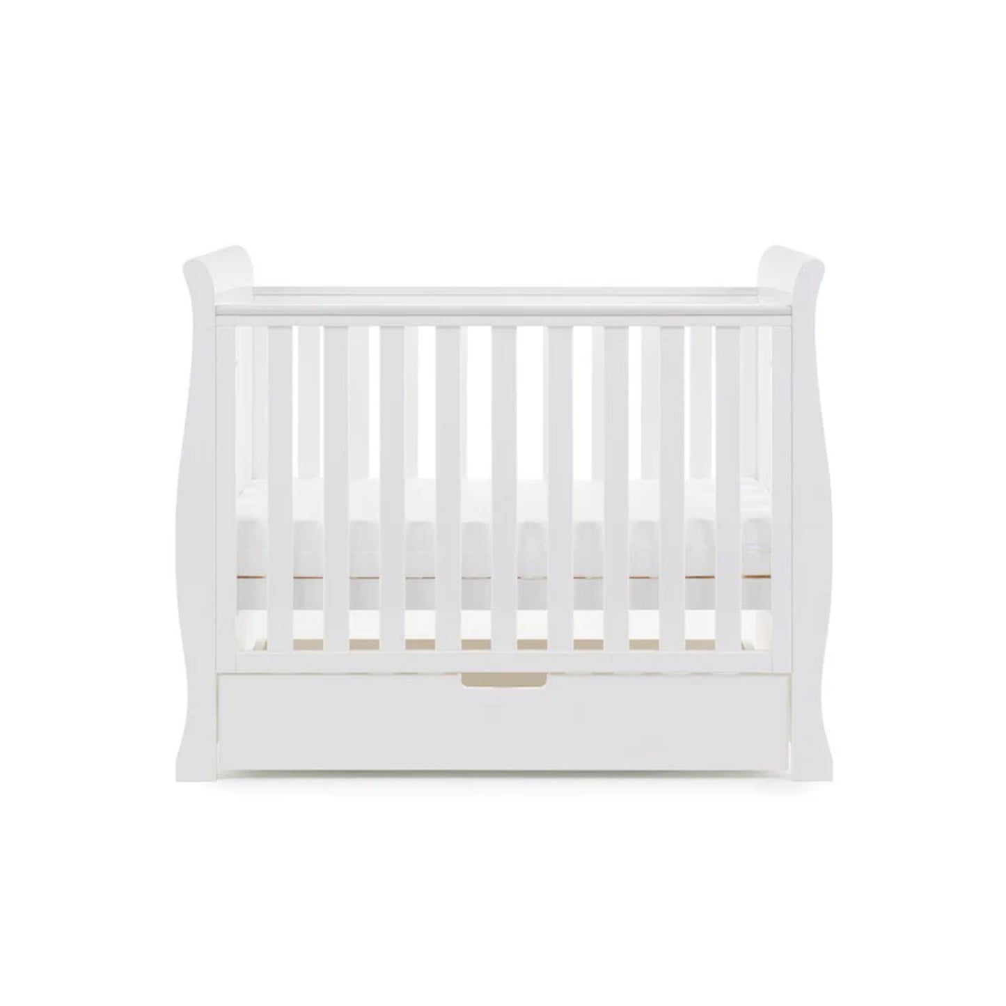 Obaby Stamford Space Saver Sleigh 2 Piece Room Set - White