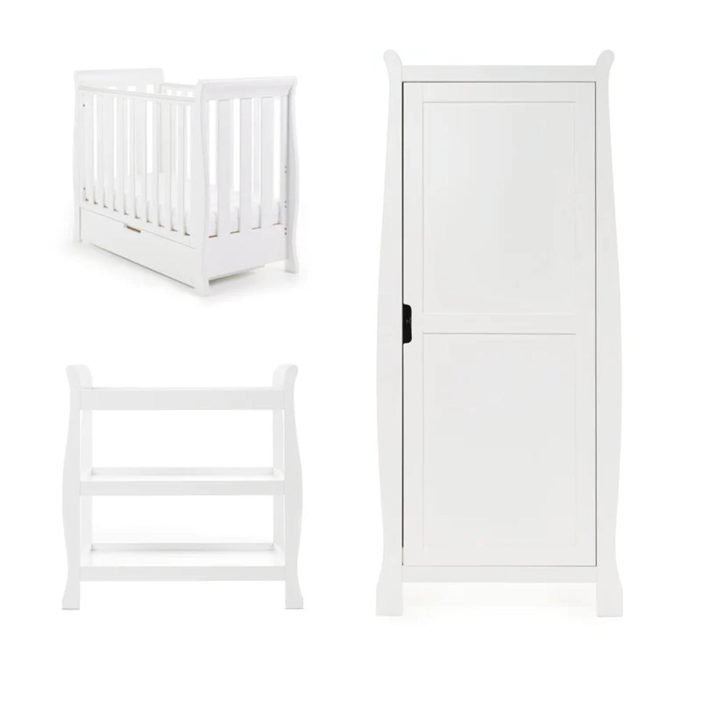 Obaby Stamford Space Saver 3 Piece Room Set - White