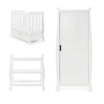 Obaby Stamford Space Saver 3 Piece Room Set - White