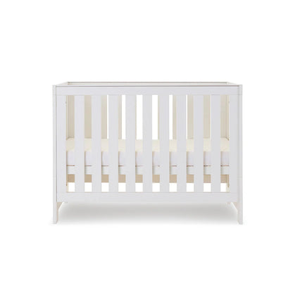 Obaby Nika Mini Cot Bed - White Wash