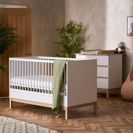 Obaby Astrid 2 Piece Room Set - White-Dreamy Nursery