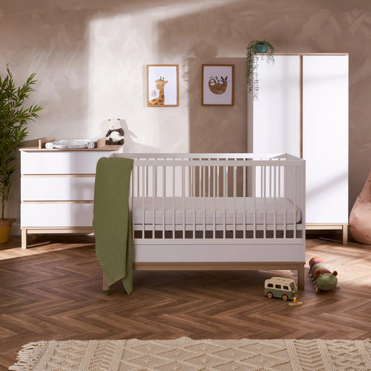 Obaby Astrid 3 Piece Room Set - White-Dreamy Nursery