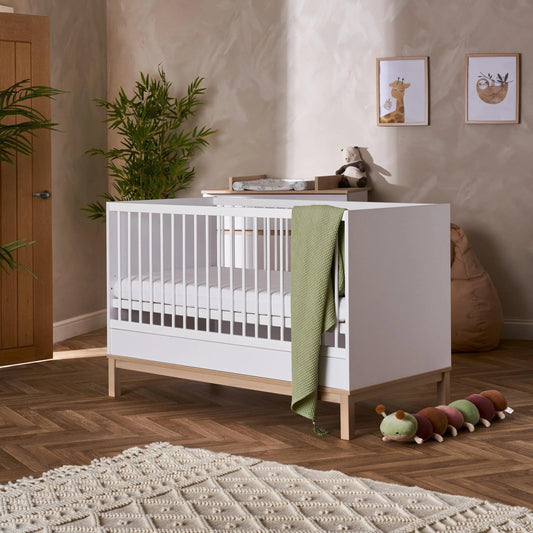 Obaby Astrid Cot Bed - White-Dreamy Nursery