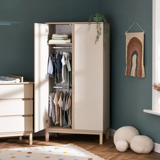 Obaby Astrid Double Wardrobe - Satin-Dreamy Nursery