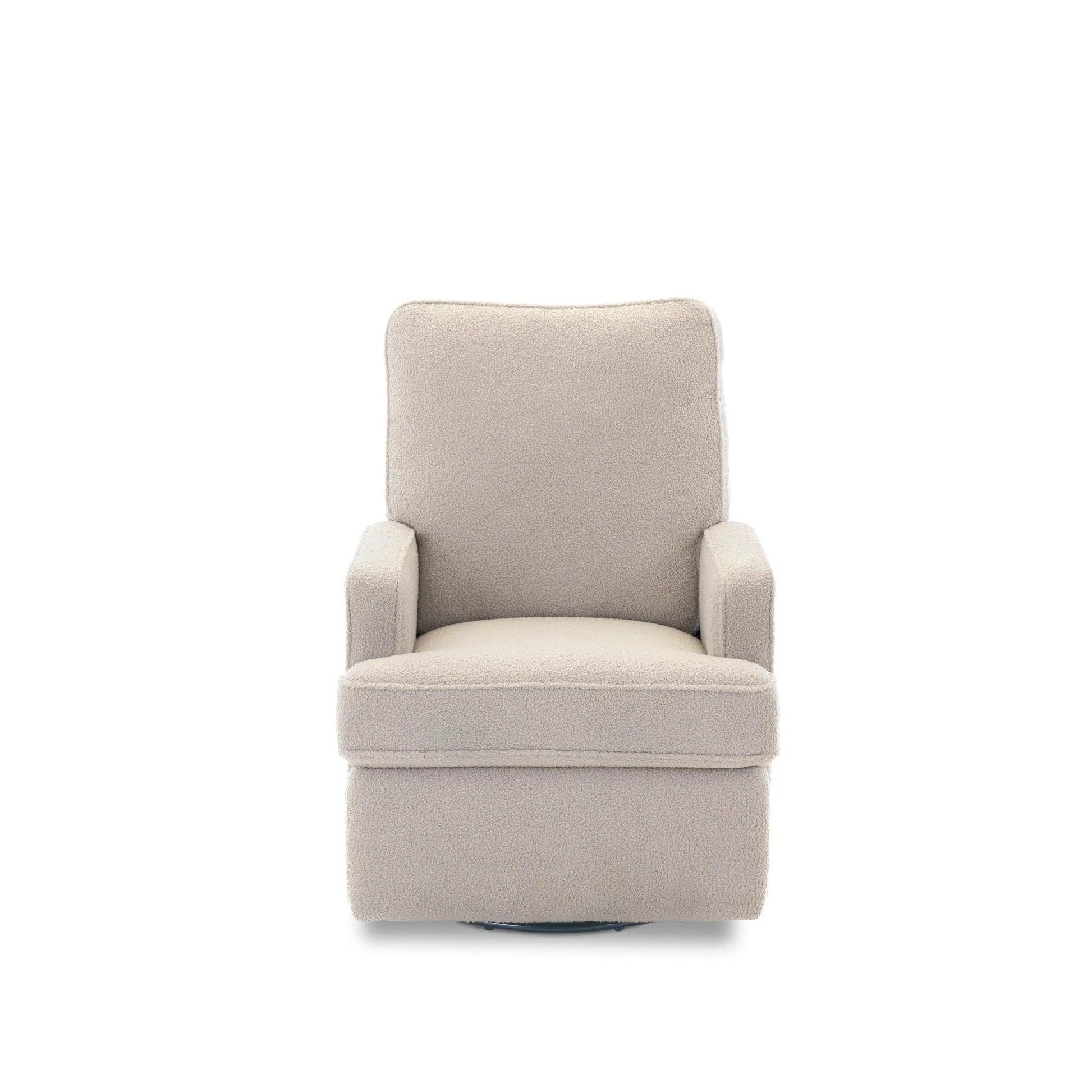 Obaby Madison Electric Swivel Glider Recliner Chair - Teddy Fabric Ivory-Dreamy Nursery
