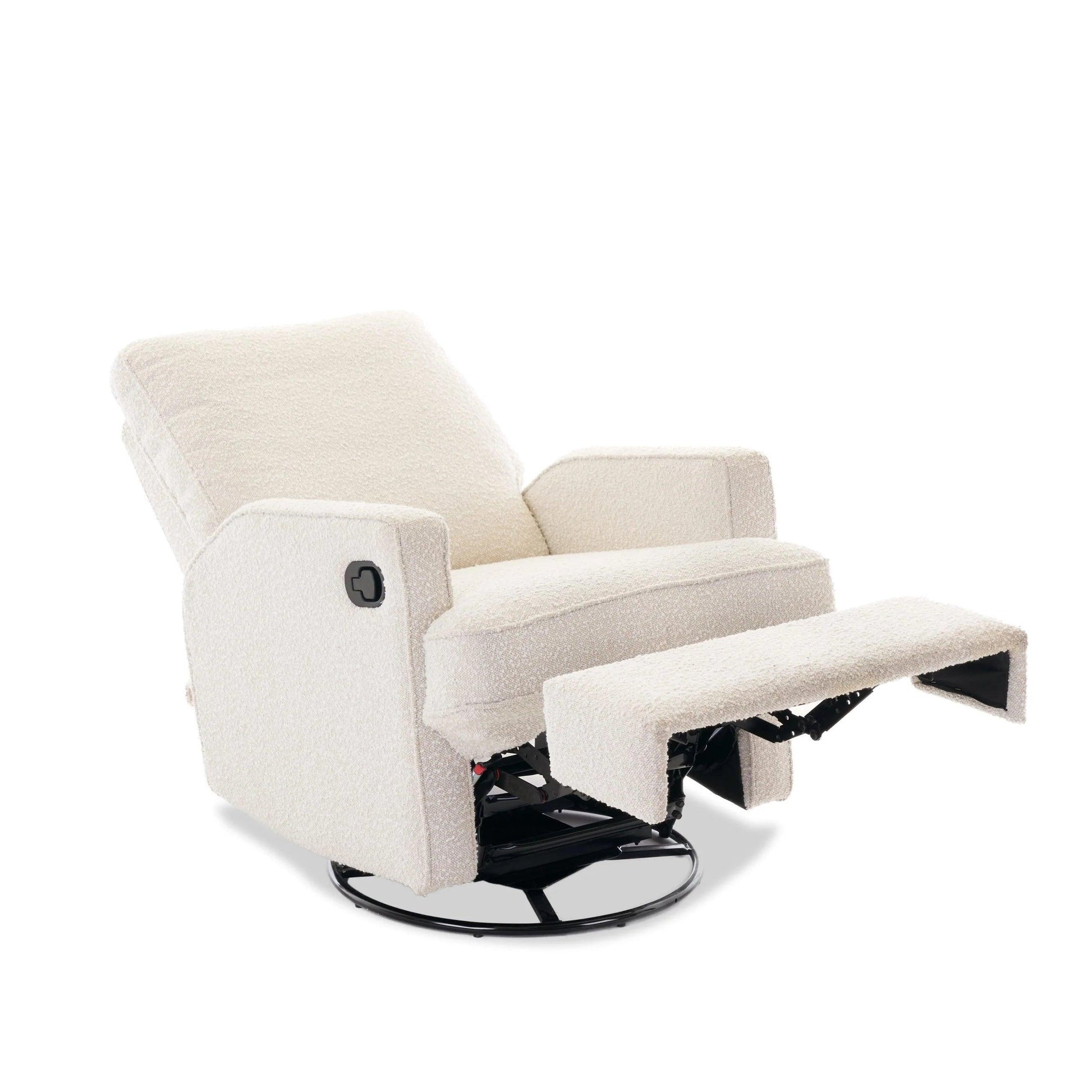 Obaby Madison Swivel Glider Recliner Chair - Bouclé-Dreamy Nursery