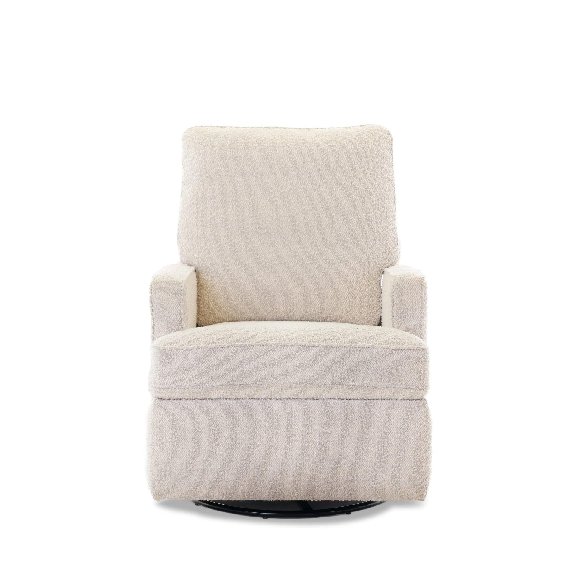 Obaby Madison Swivel Glider Recliner Chair - Bouclé-Dreamy Nursery