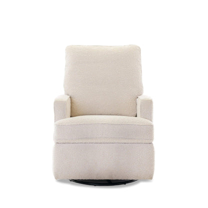 Obaby Madison Swivel Glider Recliner Chair - Bouclé-Dreamy Nursery