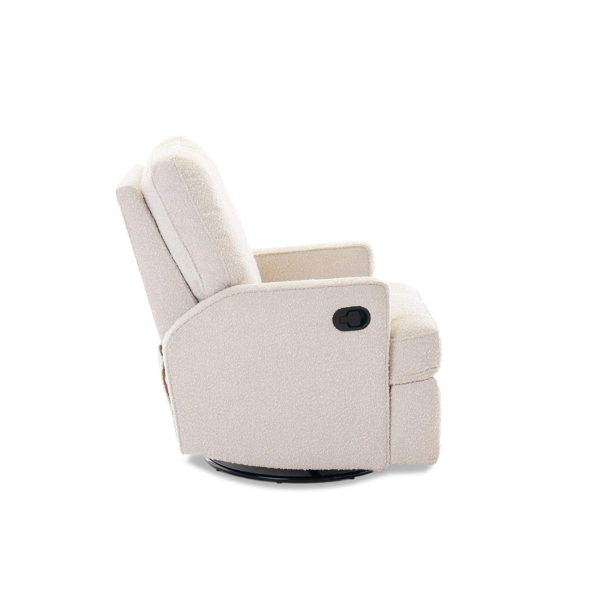 Obaby Madison Swivel Glider Recliner Chair - Bouclé-Dreamy Nursery