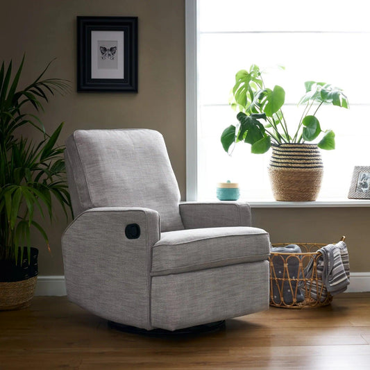 Obaby Madison Swivel Glider Recliner Chair - Pebble-Dreamy Nursery