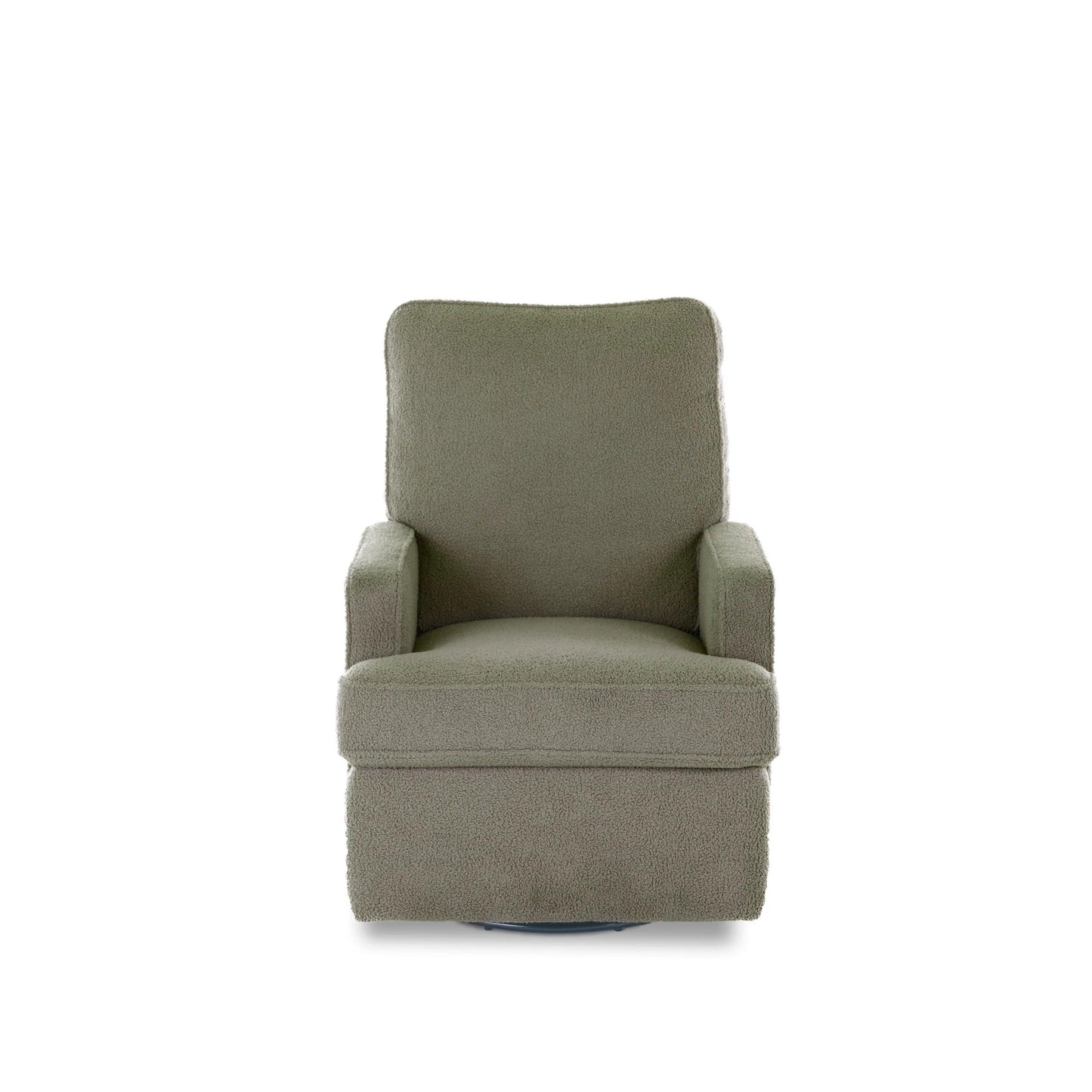 Obaby Madison Swivel Glider Recliner Chair - Teddy Fabric Olive-Dreamy Nursery