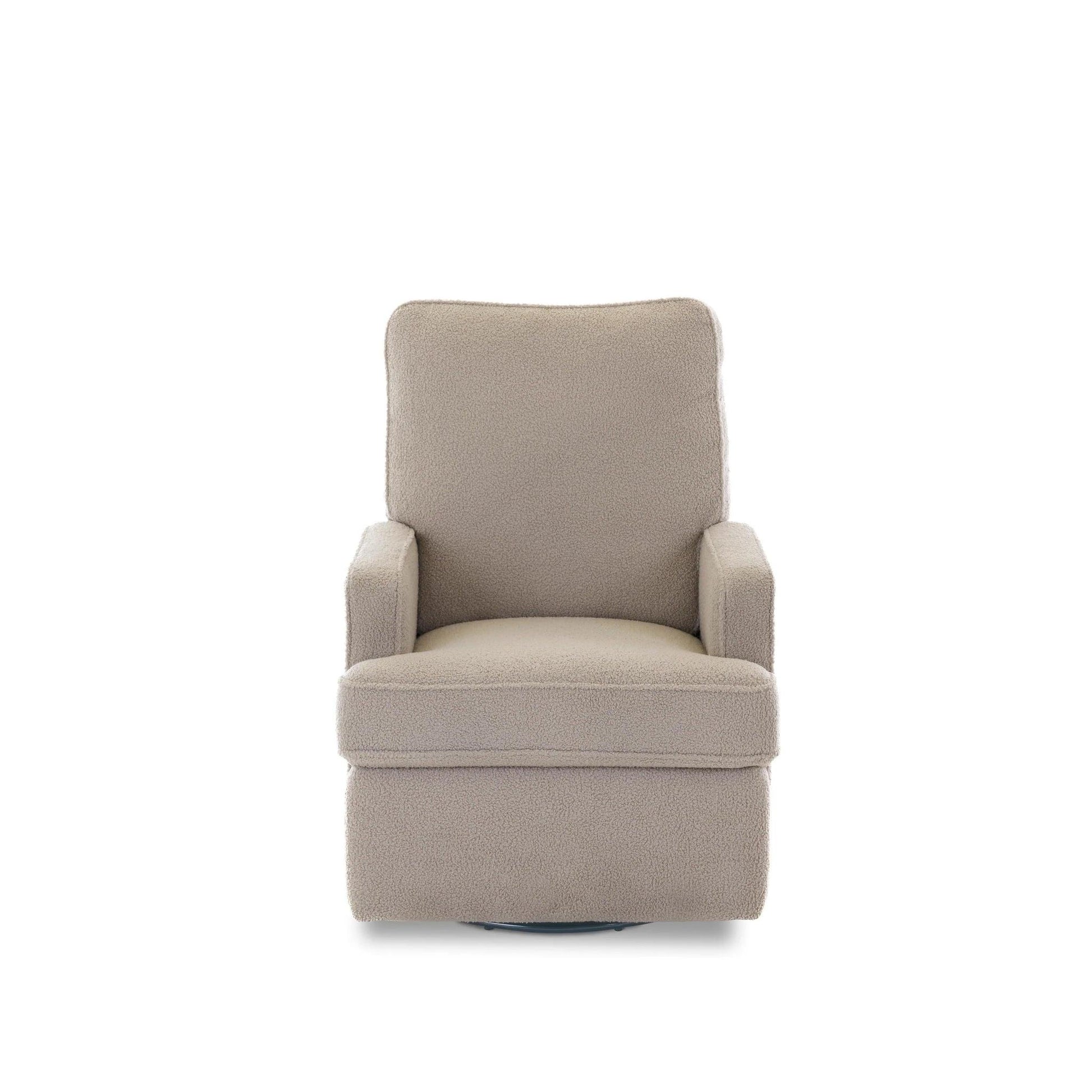 Obaby Madison Swivel Glider Recliner Chair - Teddy Fabric Truffle-Dreamy Nursery
