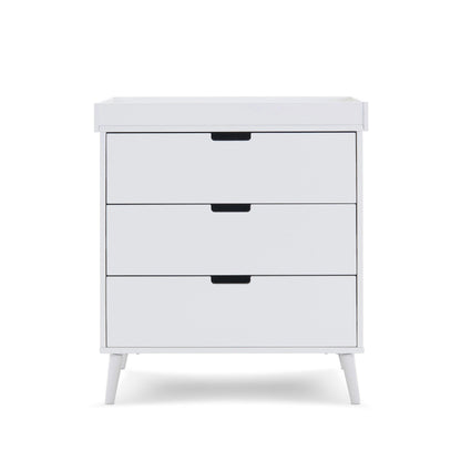 Obaby Maya 3 Piece Room Set - White with Acrylic-Dreamy Nursery