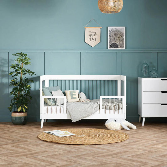 Obaby Maya 3 Piece Room Set - White with Acrylic-Dreamy Nursery