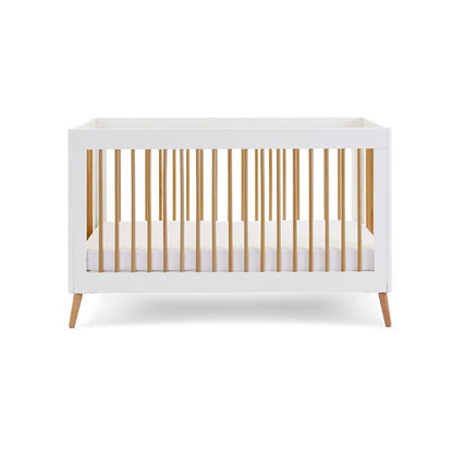 Obaby Maya 3 Piece Room Set - White with Natural-Dreamy Nursery