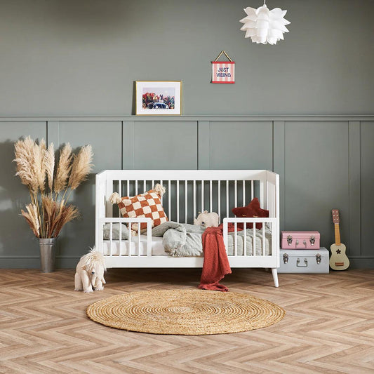Obaby Maya Cot Bed - Nordic White-Dreamy Nursery