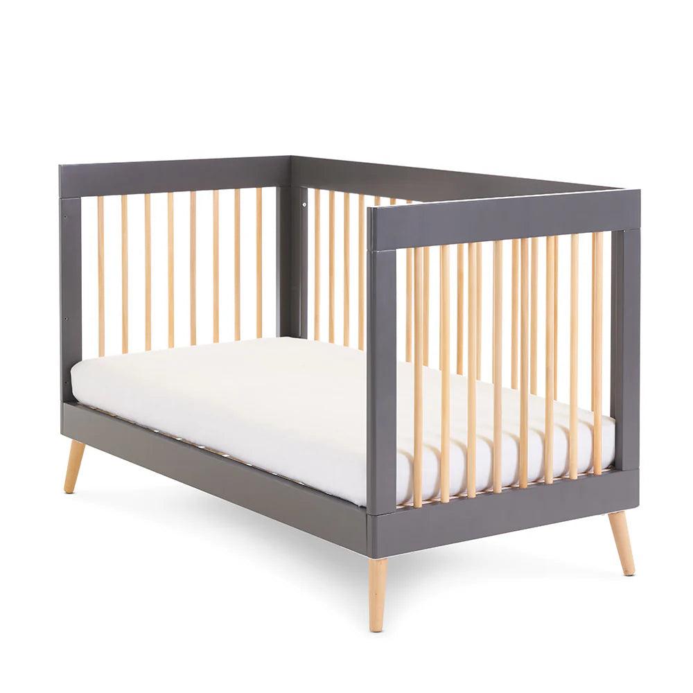 Obaby Maya Cot Bed - Slate with Natural-Dreamy Nursery