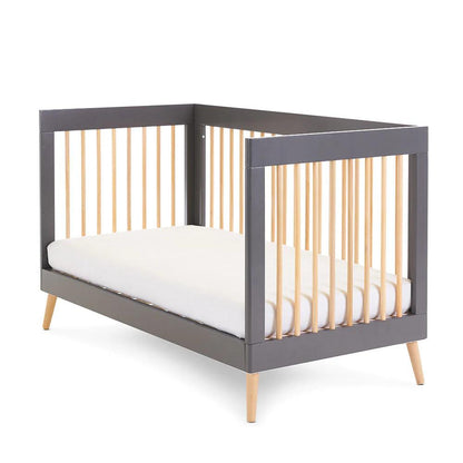 Obaby Maya Cot Bed - Slate with Natural-Dreamy Nursery