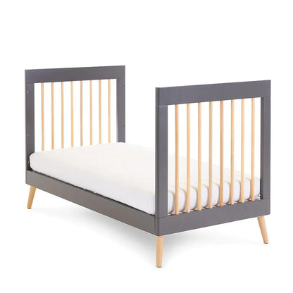 Obaby Maya Cot Bed - Slate with Natural-Dreamy Nursery