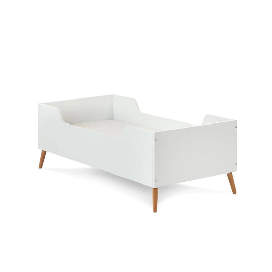 Obaby Maya Toddler Bed - White with Natural-Dreamy Nursery