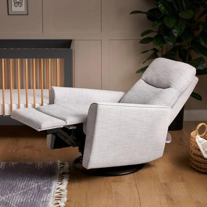 Obaby Savannah Swivel Glider Recliner Chair - Pebble-Dreamy Nursery