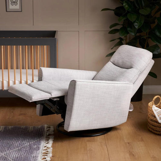 Obaby Savannah Swivel Glider Recliner Chair - Pebble-Dreamy Nursery