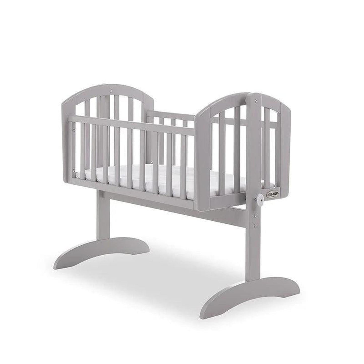 Obaby Sophie Swinging Crib - Warm Grey-Dreamy Nursery