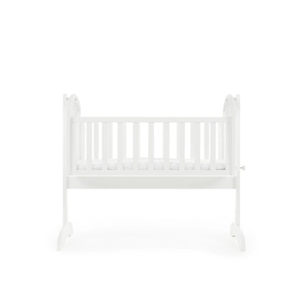 Obaby Sophie Swinging Crib - White-Dreamy Nursery