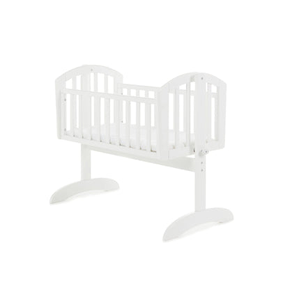 Obaby Sophie Swinging Crib - White-Dreamy Nursery