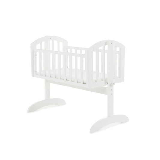 Obaby Sophie Swinging Crib - White-Dreamy Nursery