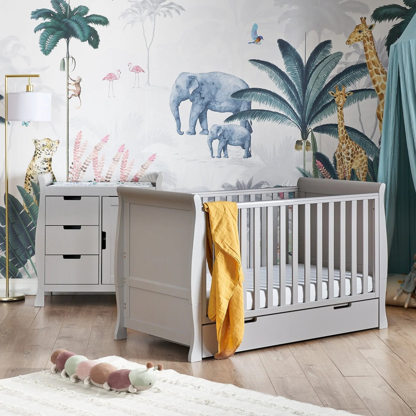 Obaby Stamford Classic 2 Piece Room Set - Warm Grey