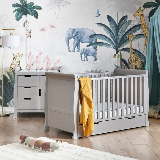 Obaby Stamford Classic 2 Piece Room Set - Warm Grey